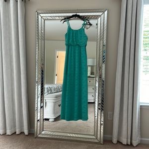 R Wish - maxi dress. Adjustable spaghetti straps.  Approx 57” long. Teal